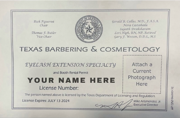 Lash Extension License