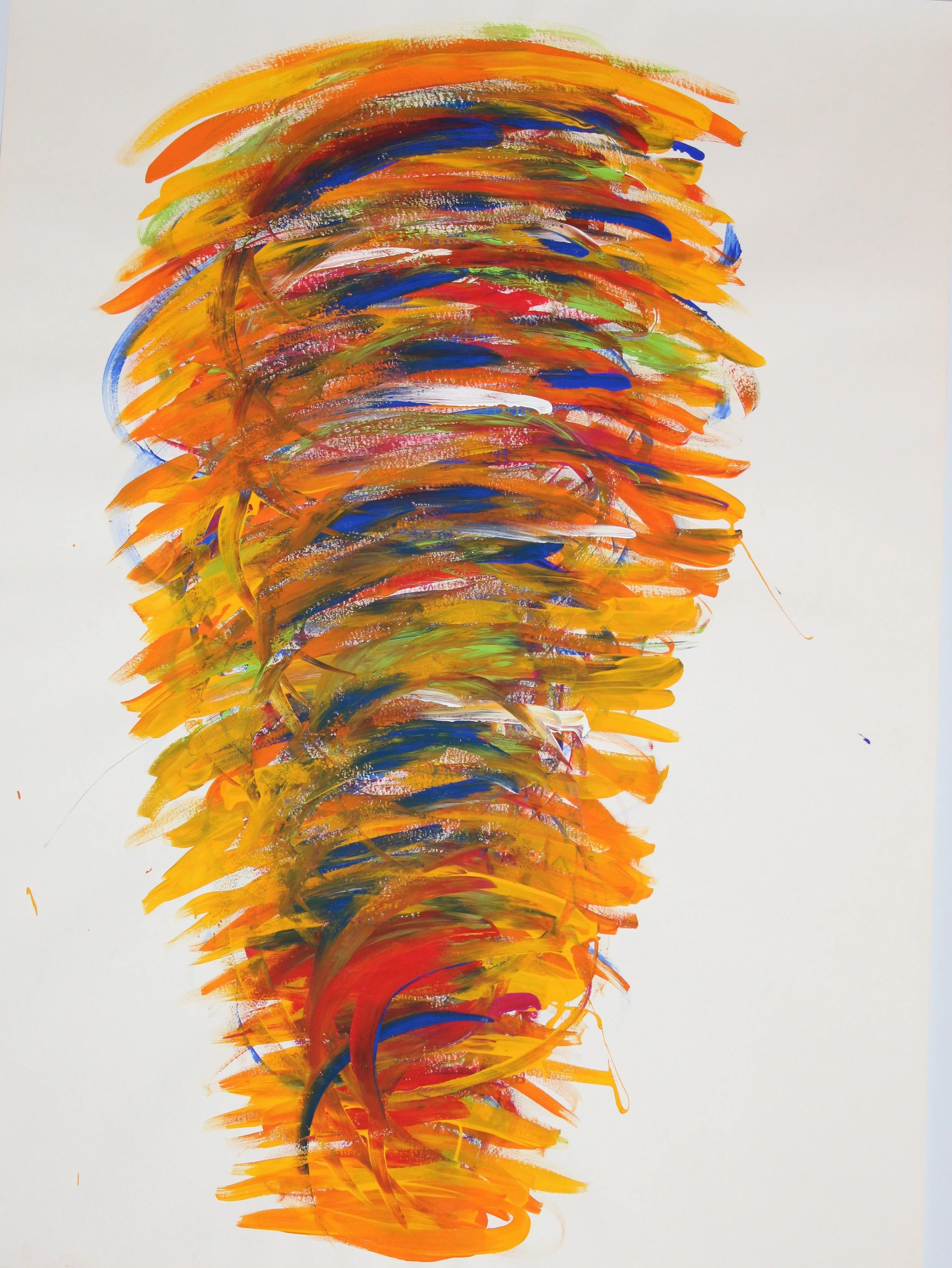 Wirbel: 2014 | 70 × 50 cm | Gouache auf Papier | CHF 640.- 