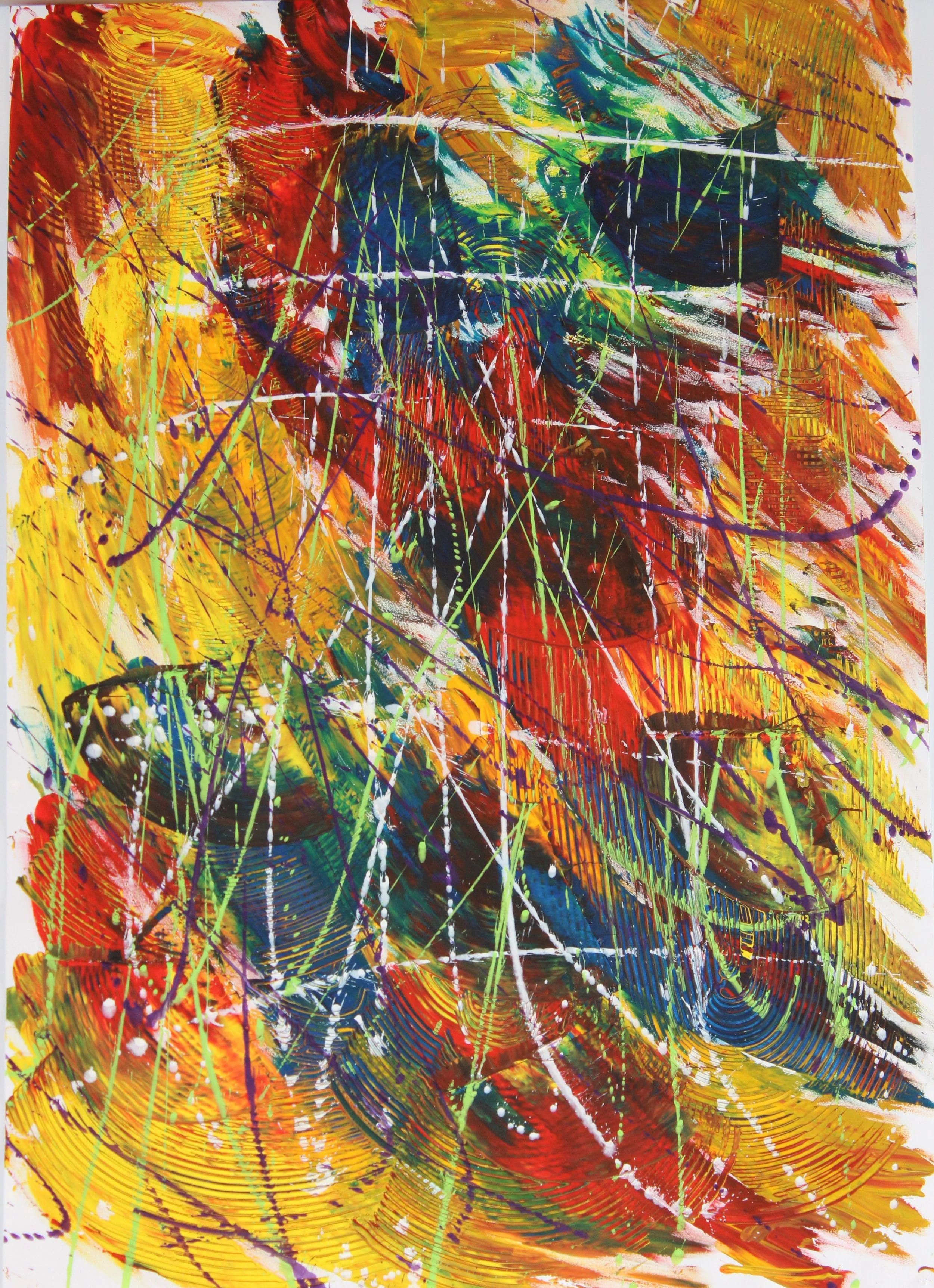 Geist: 2014 - 2019 | 43 x 63 cm | Gouache auf Papier | CHF 680.-
