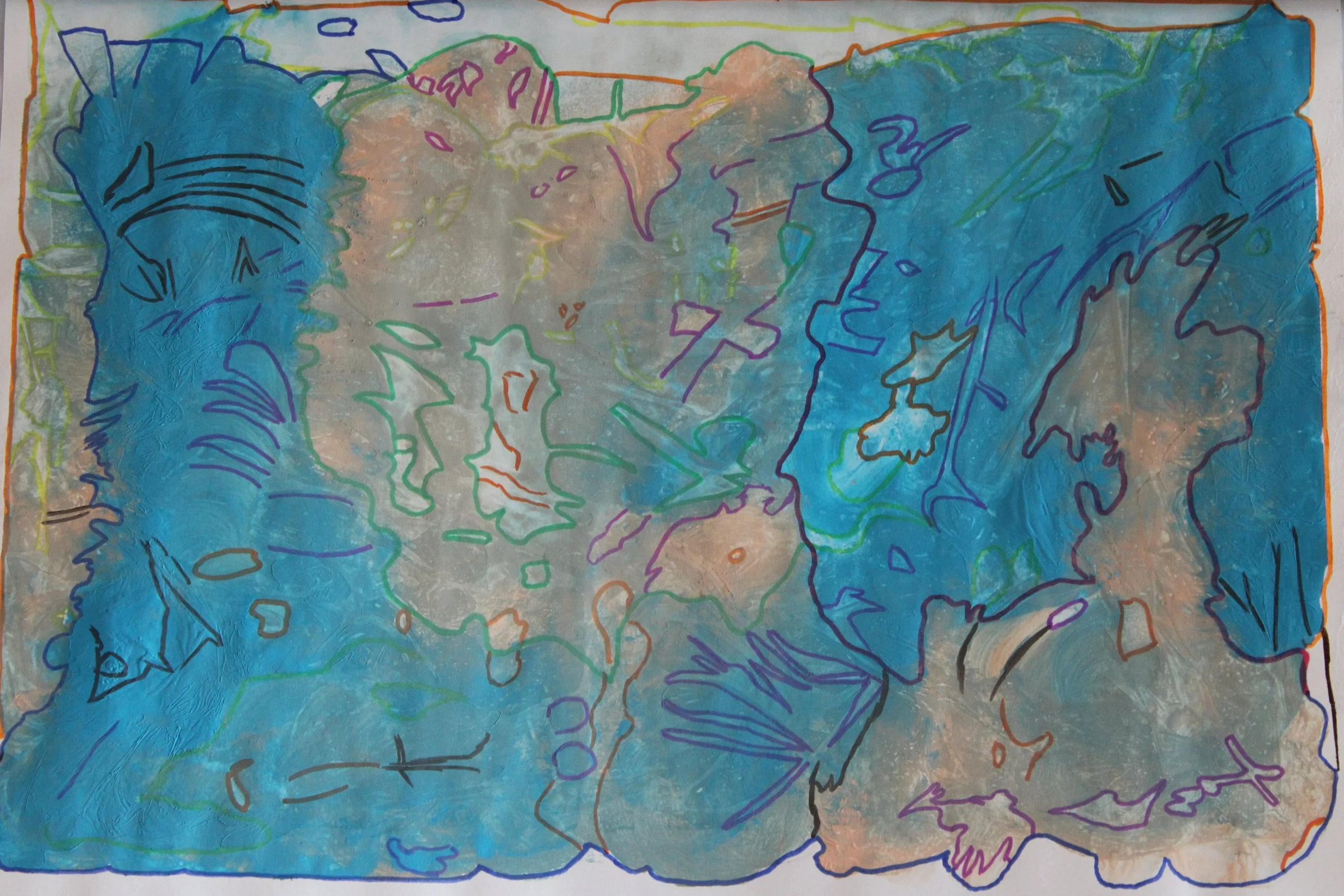 Serie 3: 2014 - 2019 | A3 | Gouache auf Papier | CHF 450.-