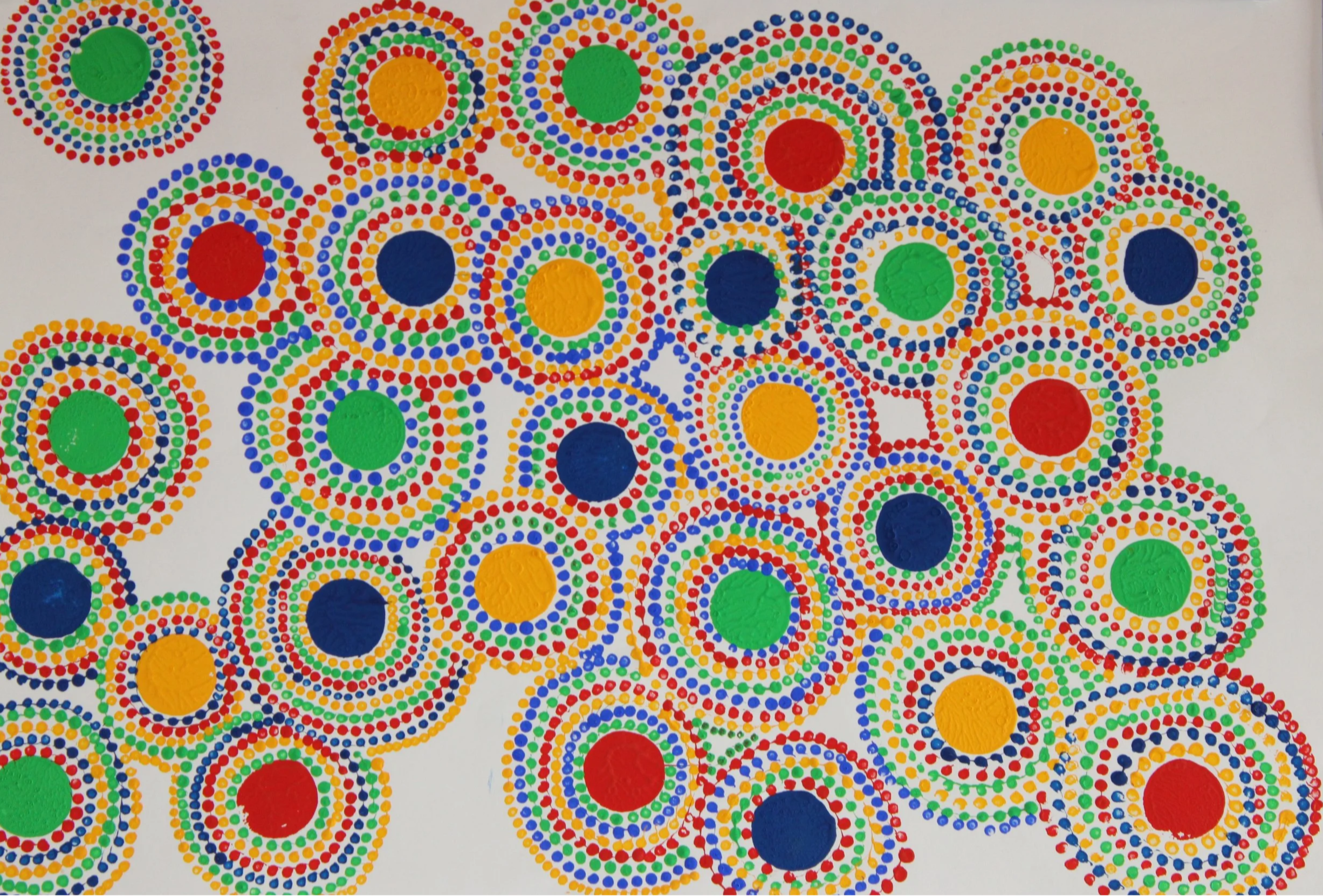 Kreise: 2014 | 70 × 50 cm | Gouache auf Papier | CHF 690.-