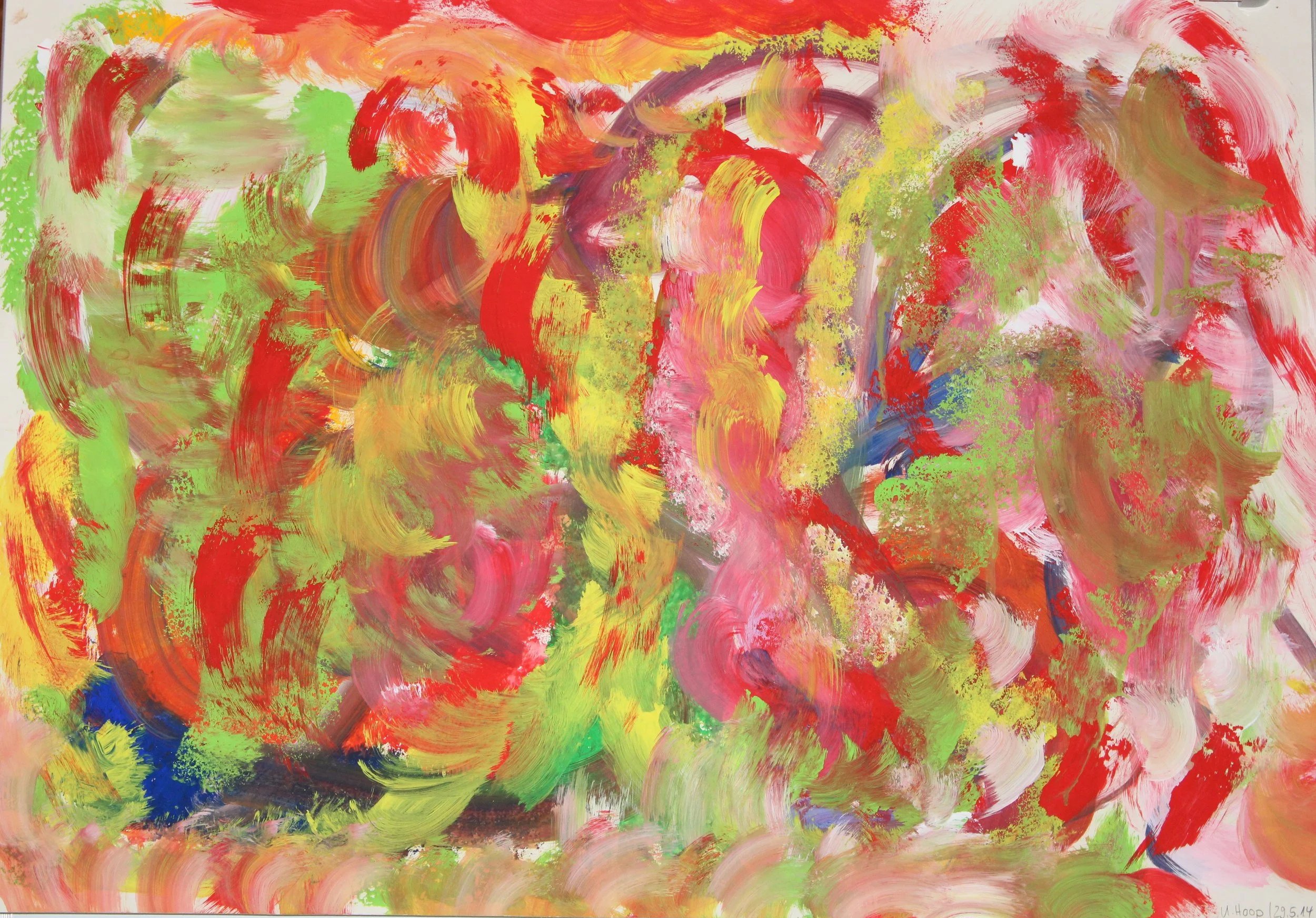 Wolken: 2014 | 70 × 50 cm | Gouache auf Papier | CHF 620.-