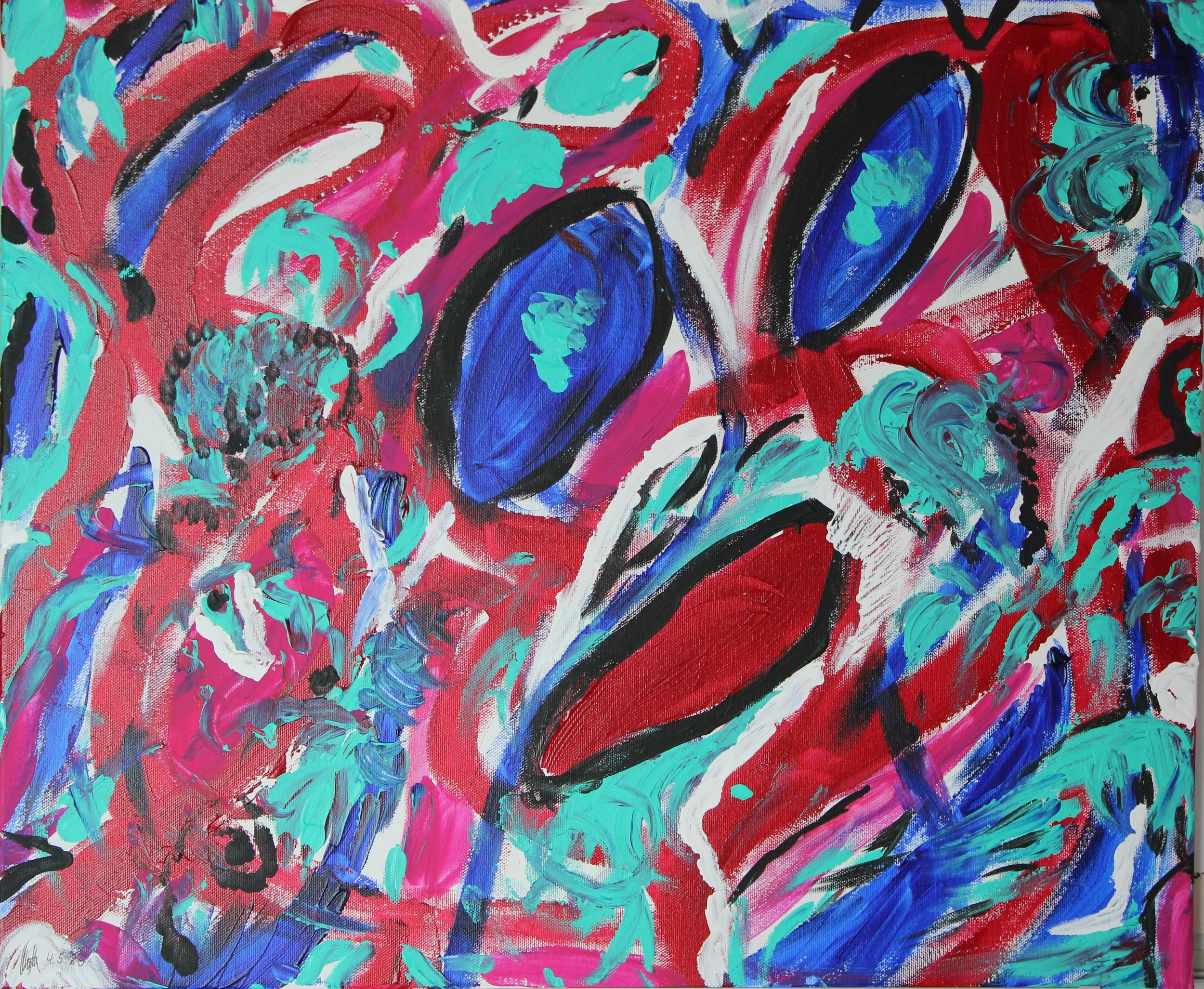 Augen: 2026  | 60 x 50 cm | Acryl auf Leinwand | CHF 820.-