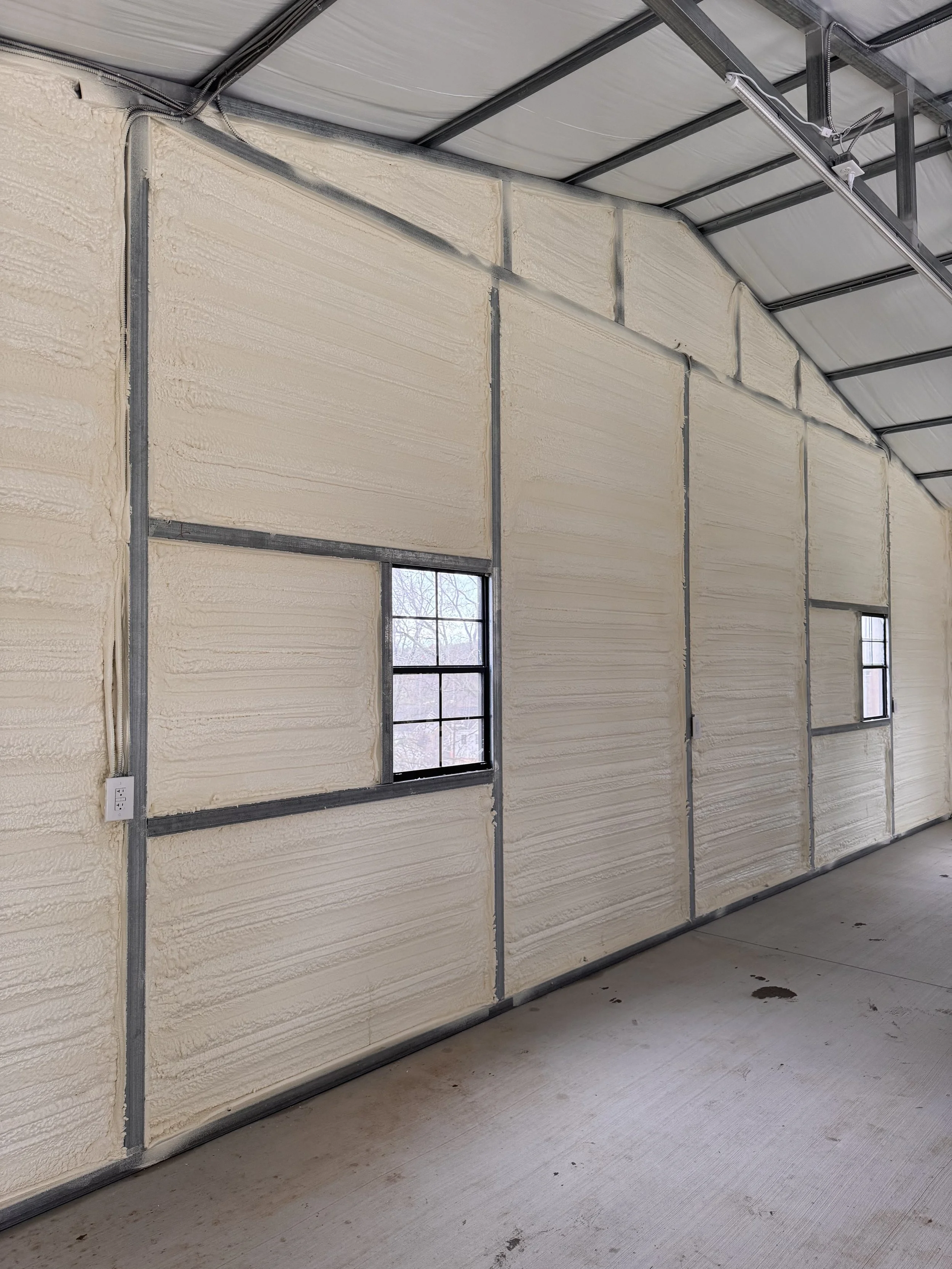 Spray Foam on metal building