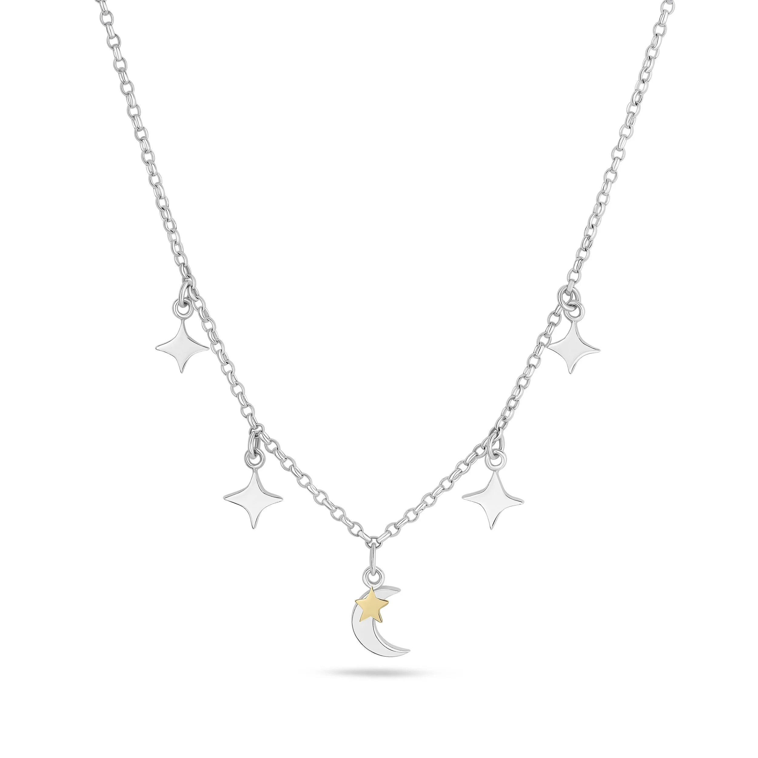 Moon and Star necklace
