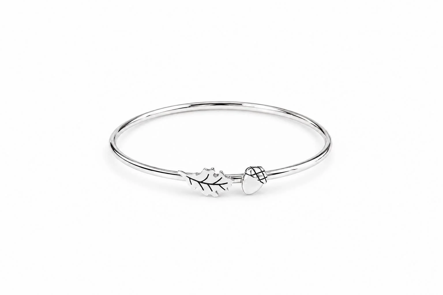 Oak & Acorn Bangle