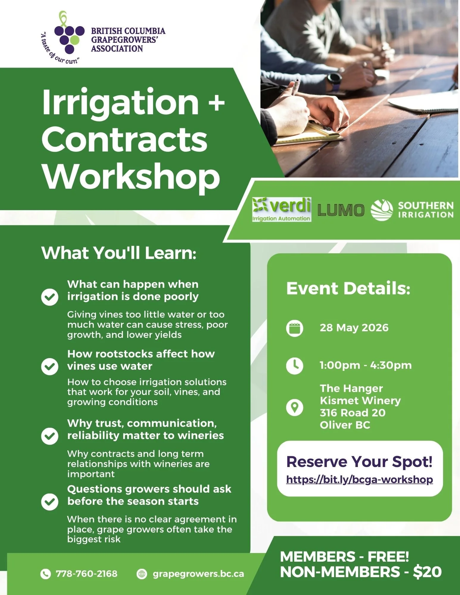 BCGA Spring 2026 Workshop
