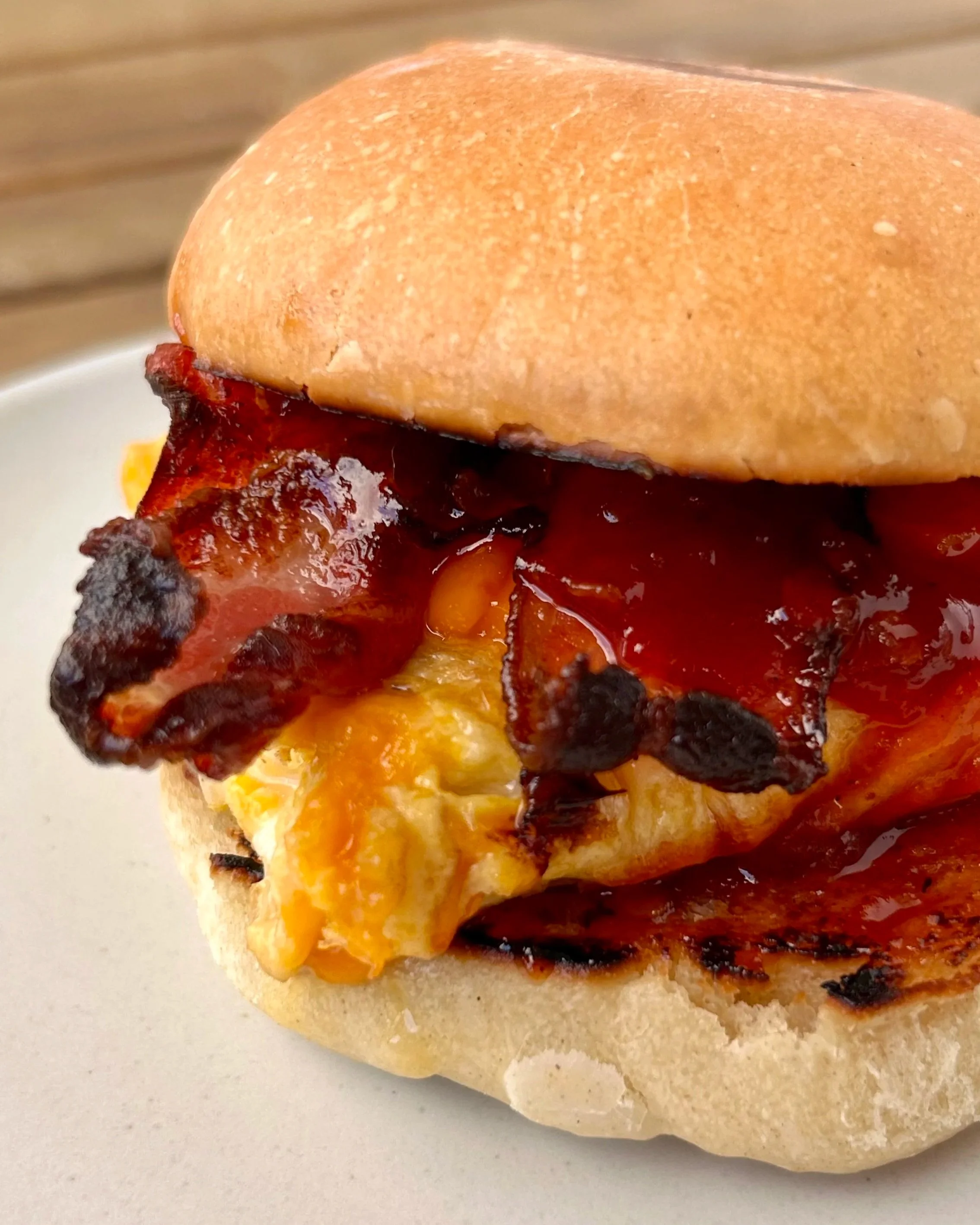 bacon, egg &amp; cheddar sandwich