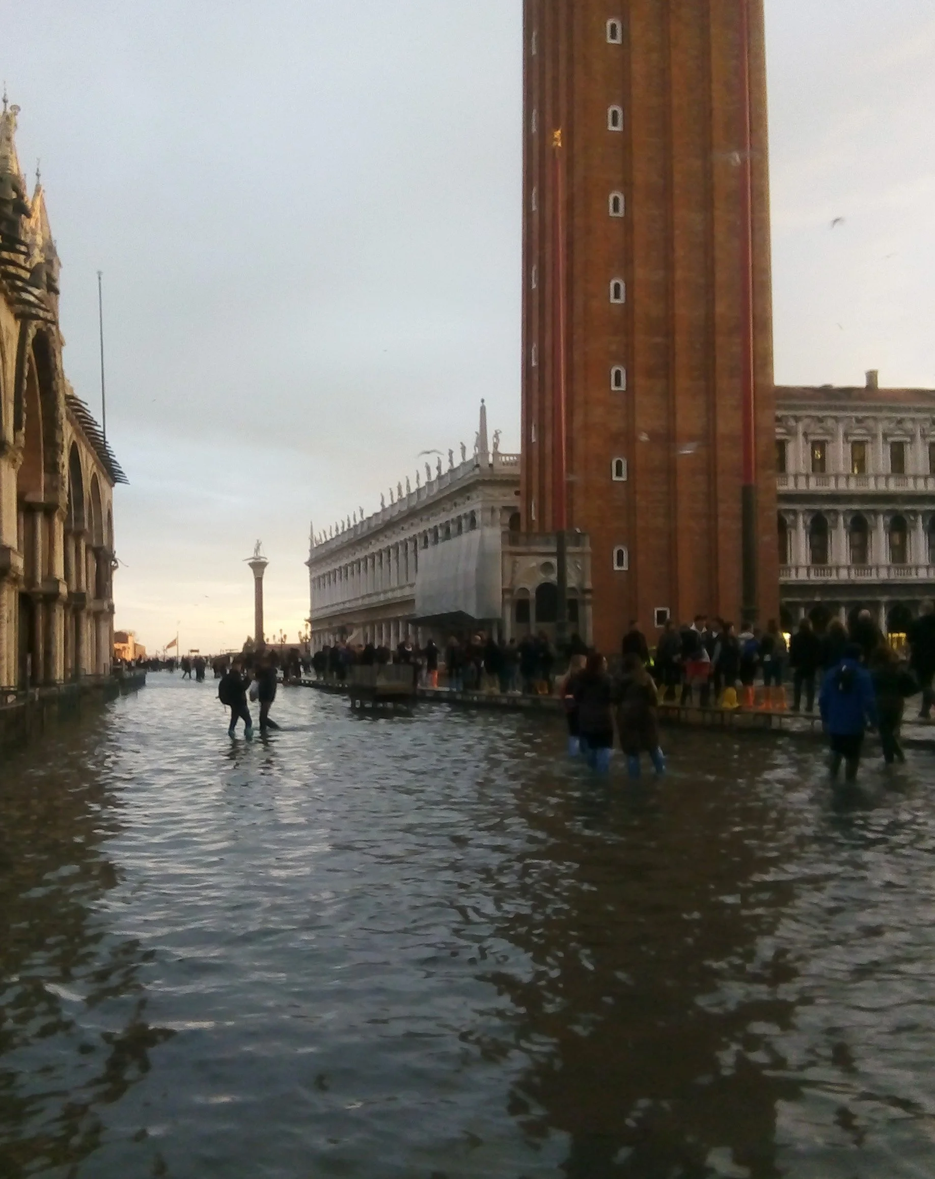 Image of St Mark's Square during aqua alta