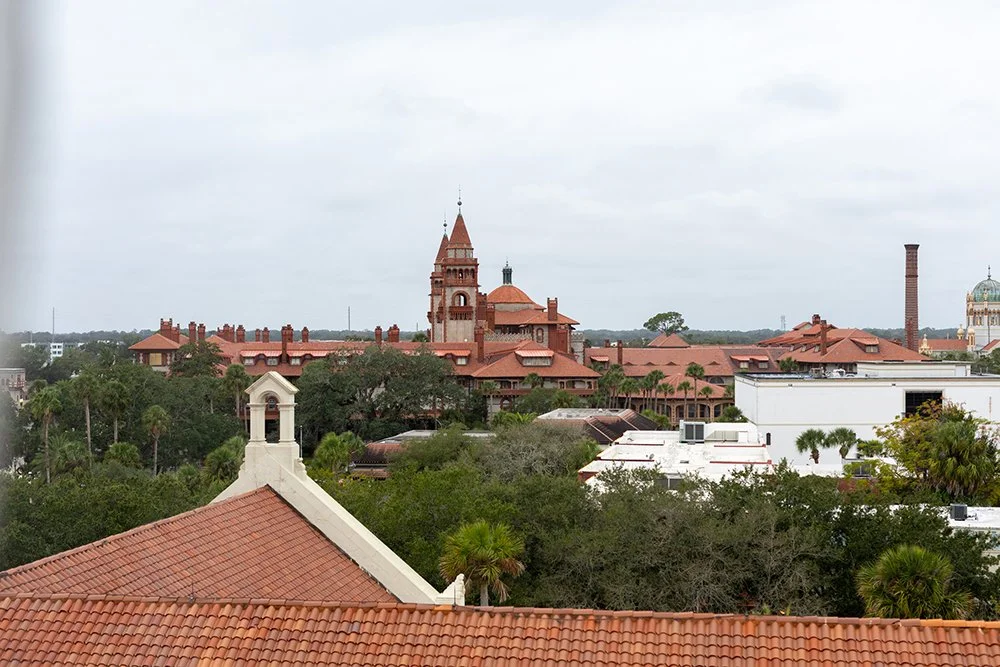 The Tower Suite's view over St. Augustine, Florida. 
