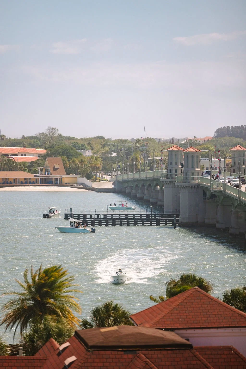 The best wedding views in St. Augustine, Florida, are from The Tower Suite as you get ready.