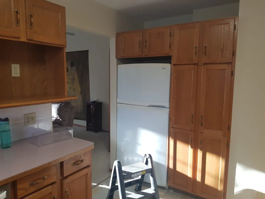 Fridge cabinetry - Before