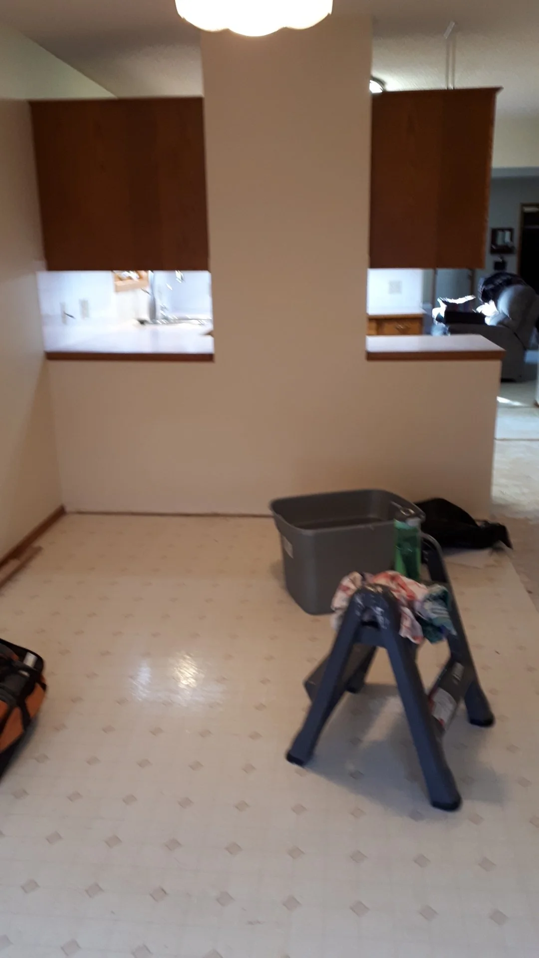 View of the kitchen from the dining room