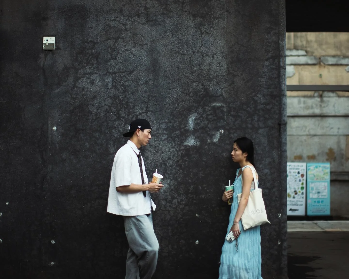 Two people 👥 pause in the shade,
their drinks cold,
their silence 🤫 warm&mdash;
a small, quiet moment
caught between steps.

📍Taipei 台北，Taiwan 台灣 🇹🇼

#taiwantravel #taipei🇹🇼 #taiwan #街頭攝影 #台北街頭攝影 #mutedtones #roamingphotography ##50mmphotograp
