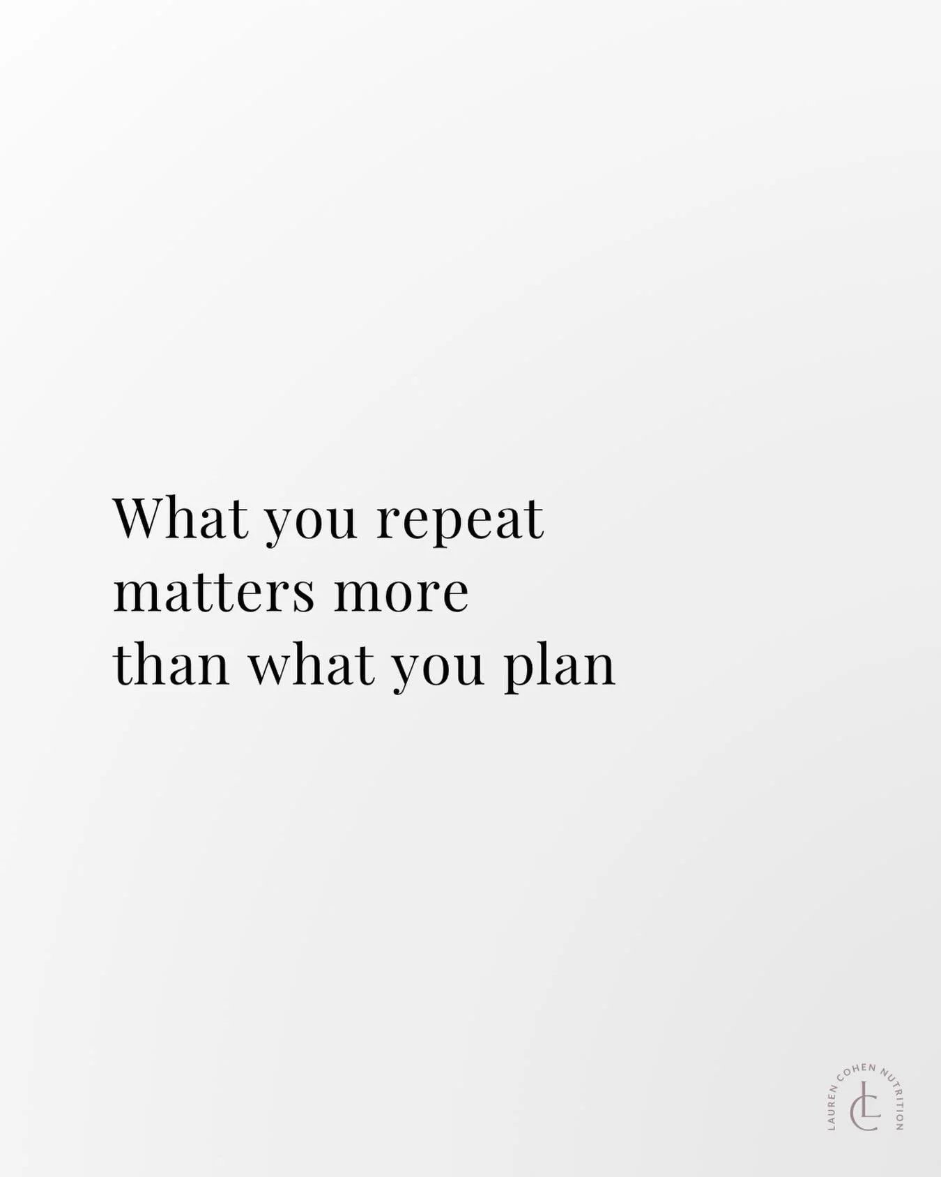 Plans can look good on paper.

They can make a week feel organized before it even starts.

But what actually shapes your day
is what becomes familiar enough
to repeat without overthinking it.

That&rsquo;s usually what lasts.