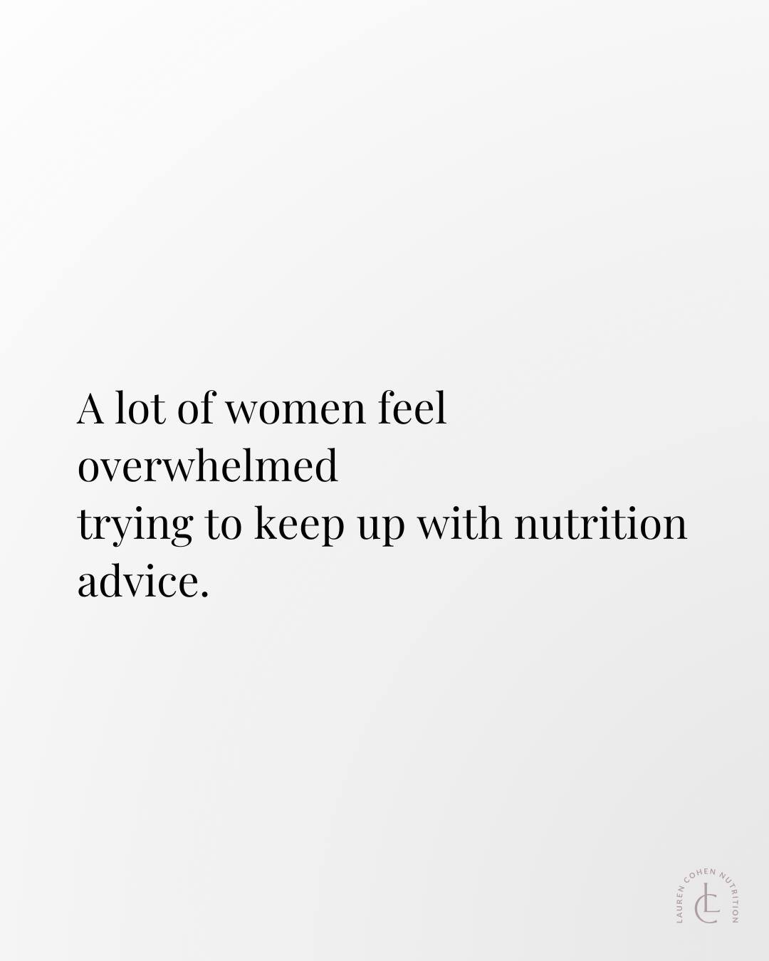 I think part of the reason nutrition feels so confusing today is that we are constantly being encouraged to look for the next thing.

The next supplement.
The next protocol.
The next food to avoid.
The next strategy that promises better, faster, or m