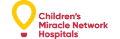 Children's Miracle Network Hospitals logo with a yellow heart and pink text.