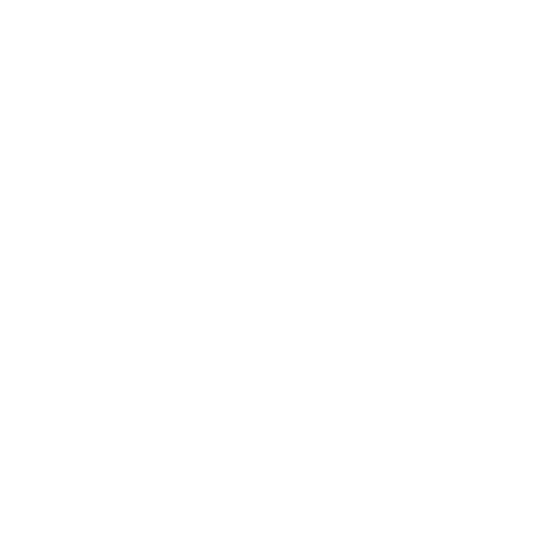 White power button icon on a black background.
