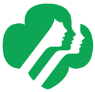 Green circular emblem featuring two stylized faces in profile, one looking forward and the other looking upward, with a leaf-like shape above them.