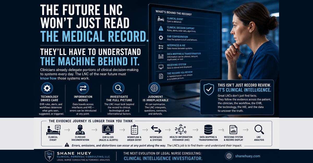 The Future LNC Won’t Just Read the Medical Record. They’ll Have to Understand the Machine Behind It.