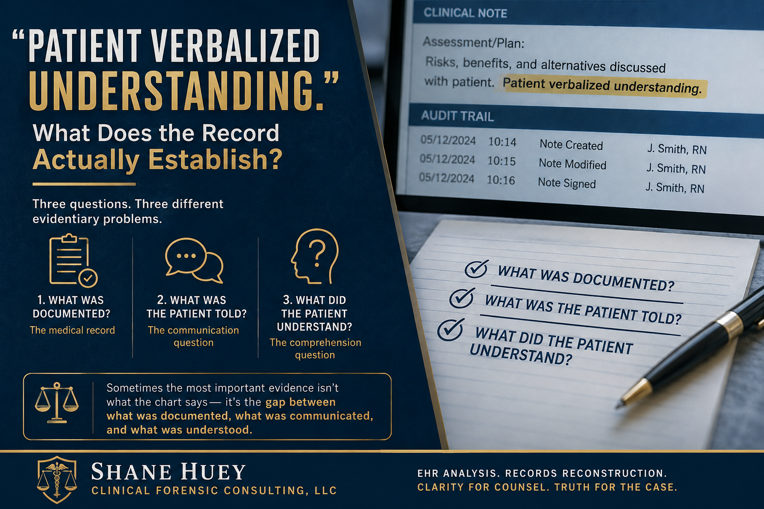 The Chart Says They Were Told. But What Did They Actually Understand?