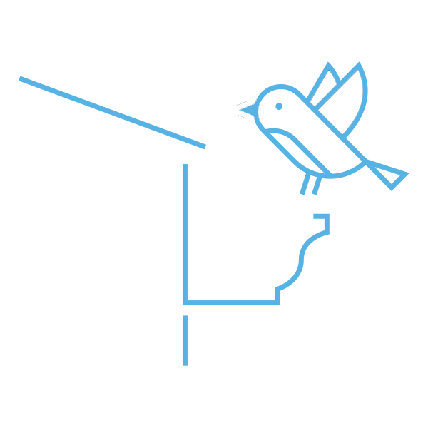 Prevents animals and birds from nesting and clogging your gutters