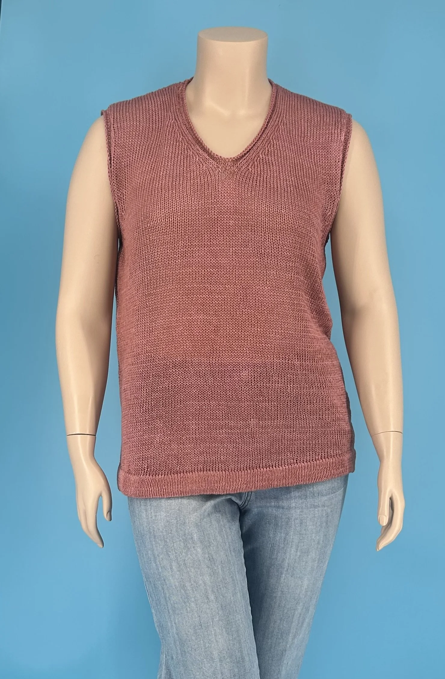 Dusty Rose Linen Top