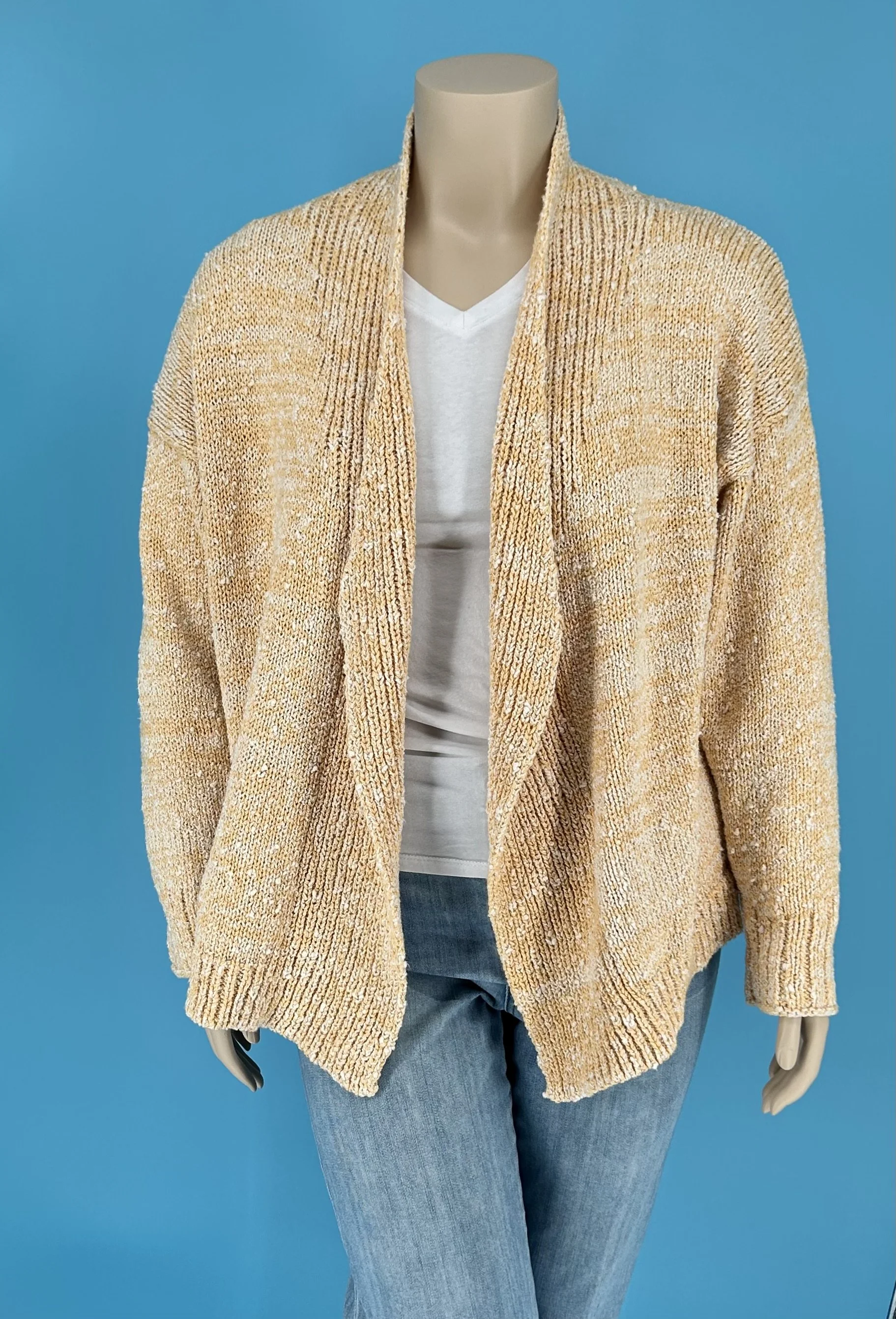 Golden Honey Open Cardigan