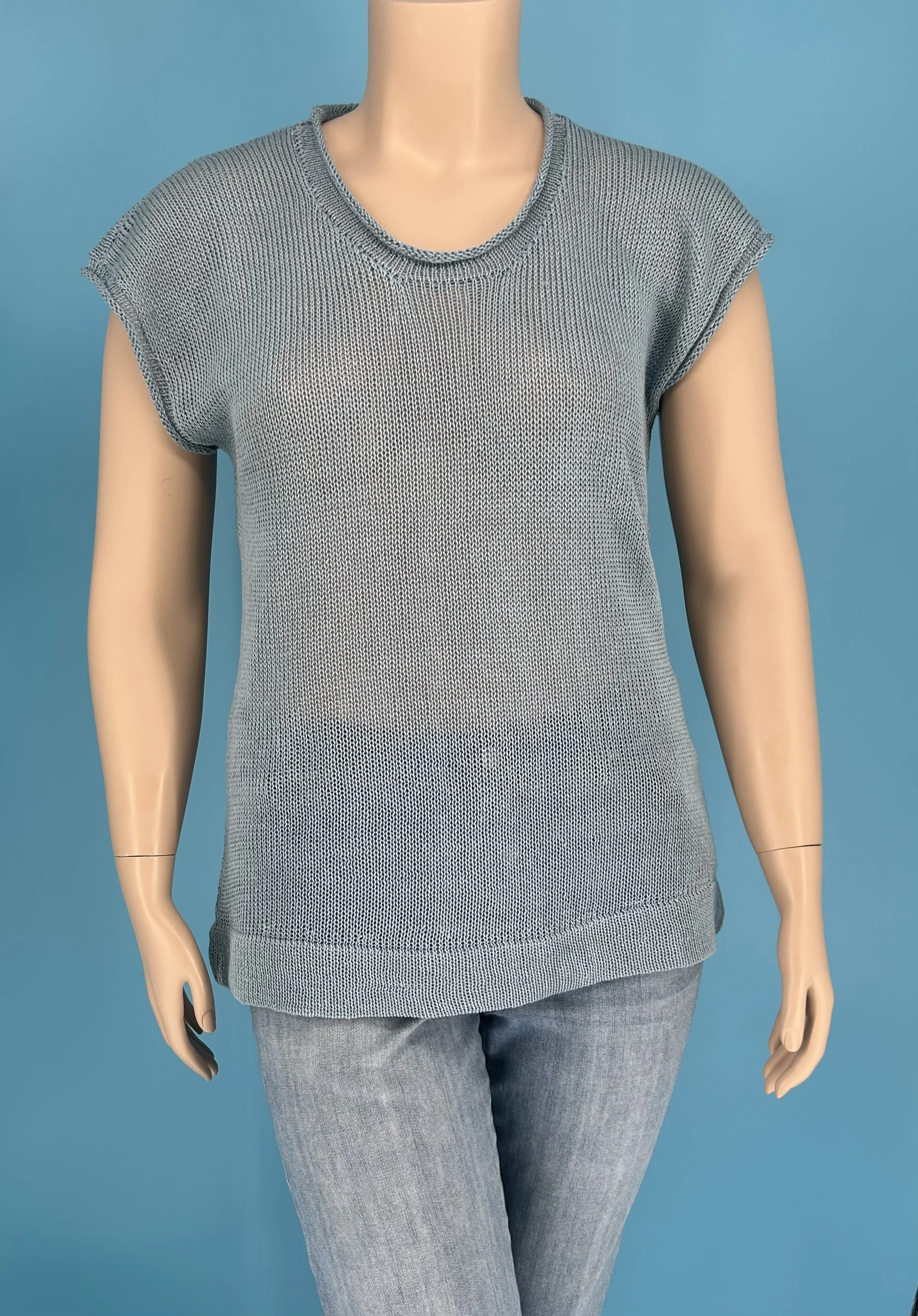 Sapphire Skies Linen Top