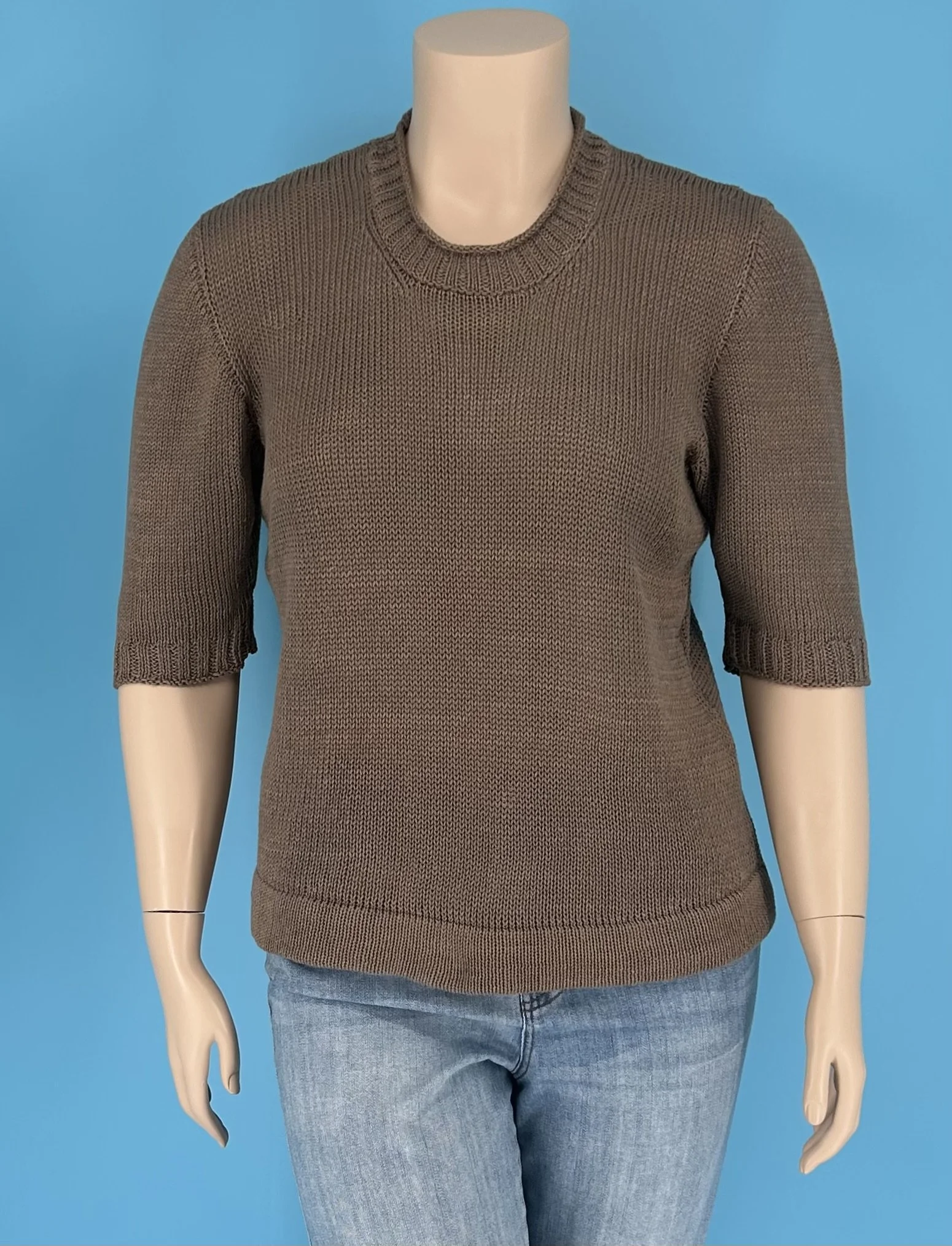 Mocha Brown Textured Top