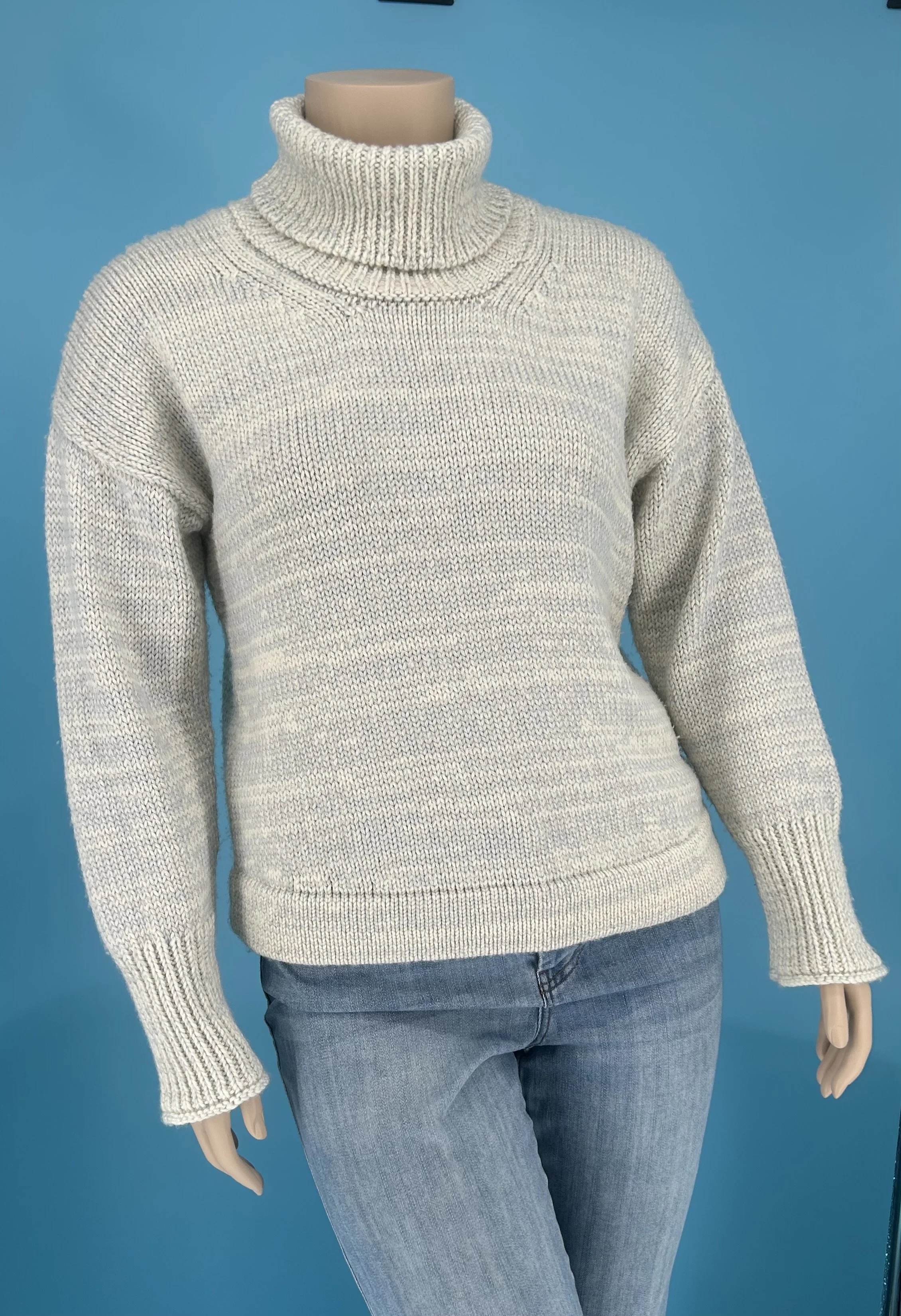 Ivory Turtleneck Sweater