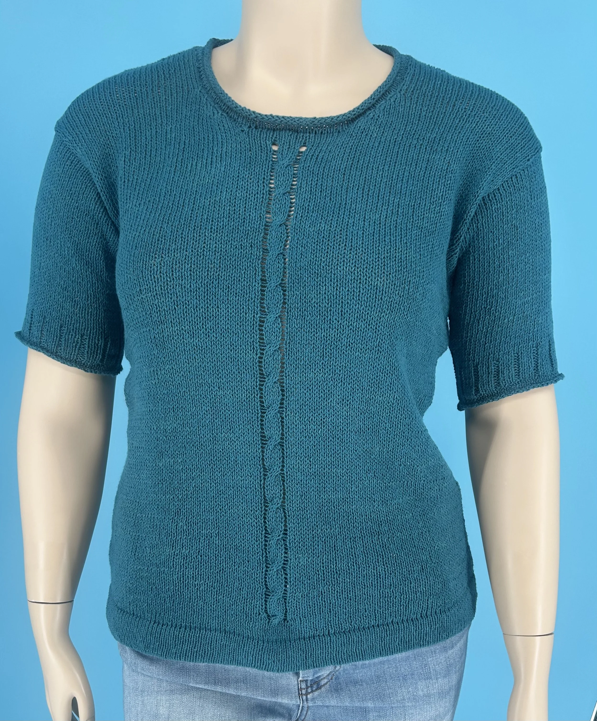 Deep Teal Cable Top