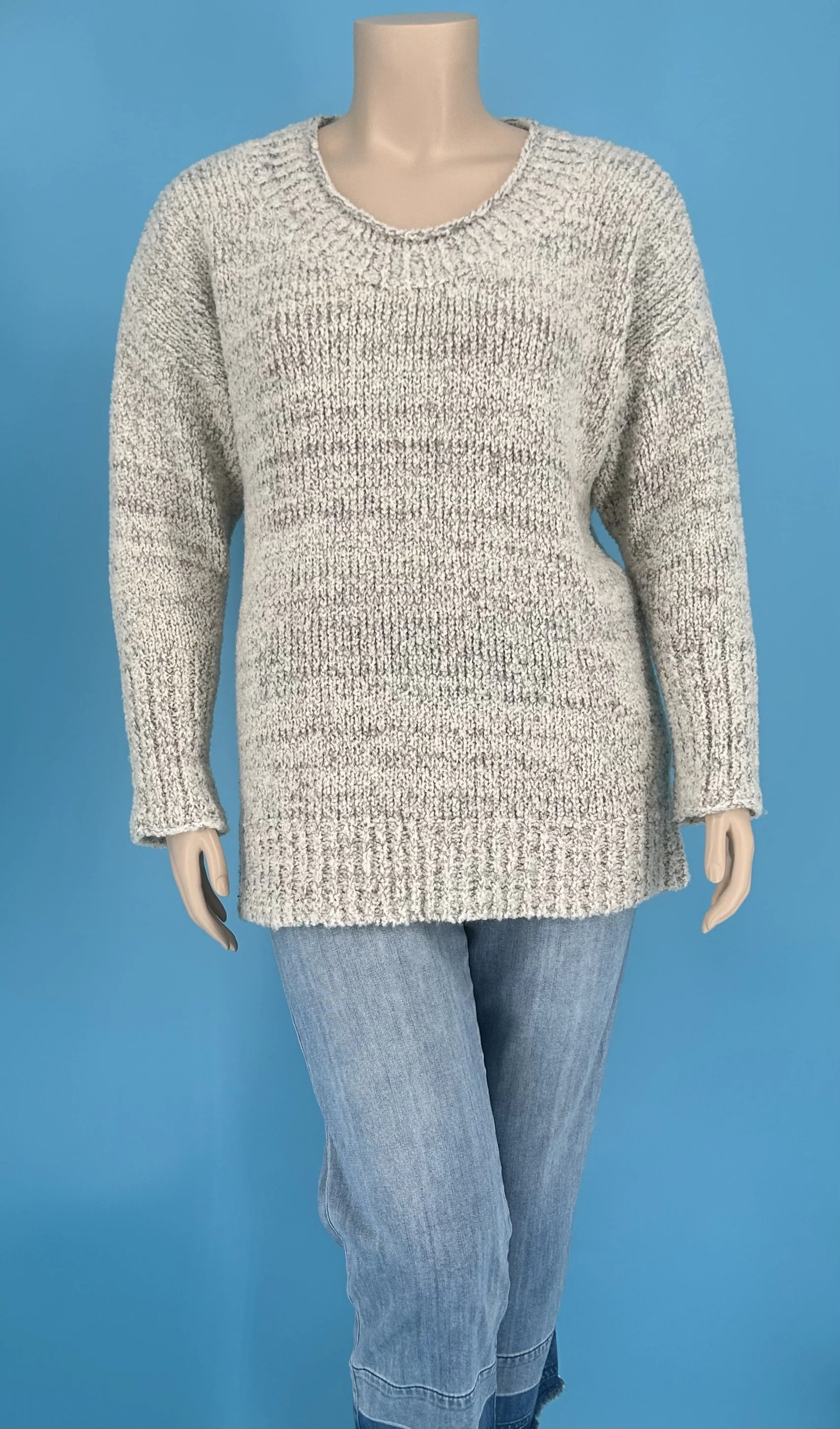 Grey Pearl Merino Silk Tunic