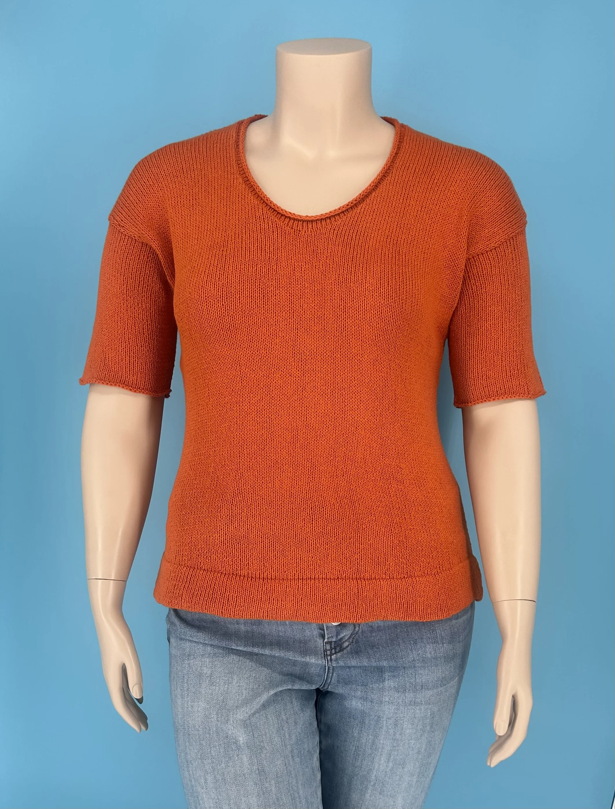 Burnt Orange Cotton Top
