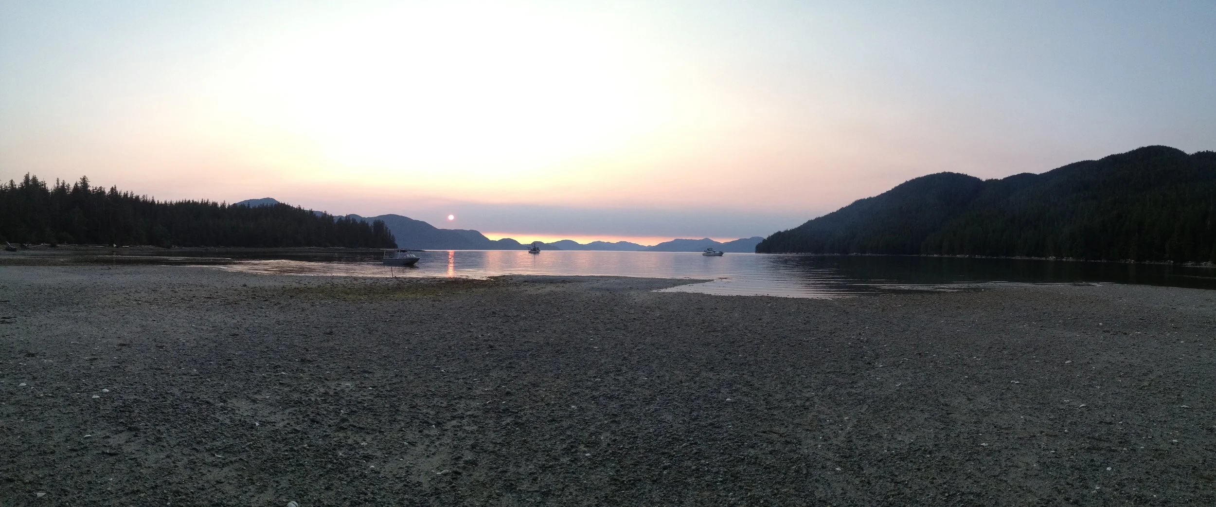 Sunset Home Bay, BC (wide angle).JPEG