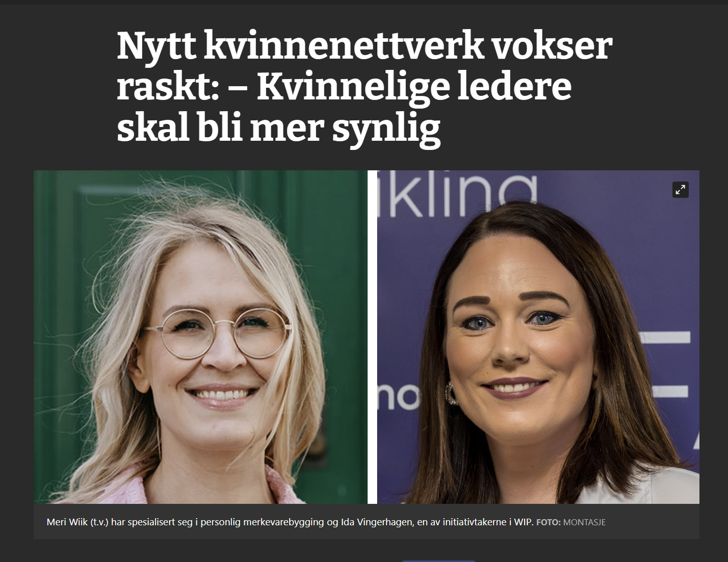 Meri Wiik har spesialisert seg på personlig merkevarebygging, og gjester WIP-nettverket i Harstad sitt første arrangement for å holde foredrag.