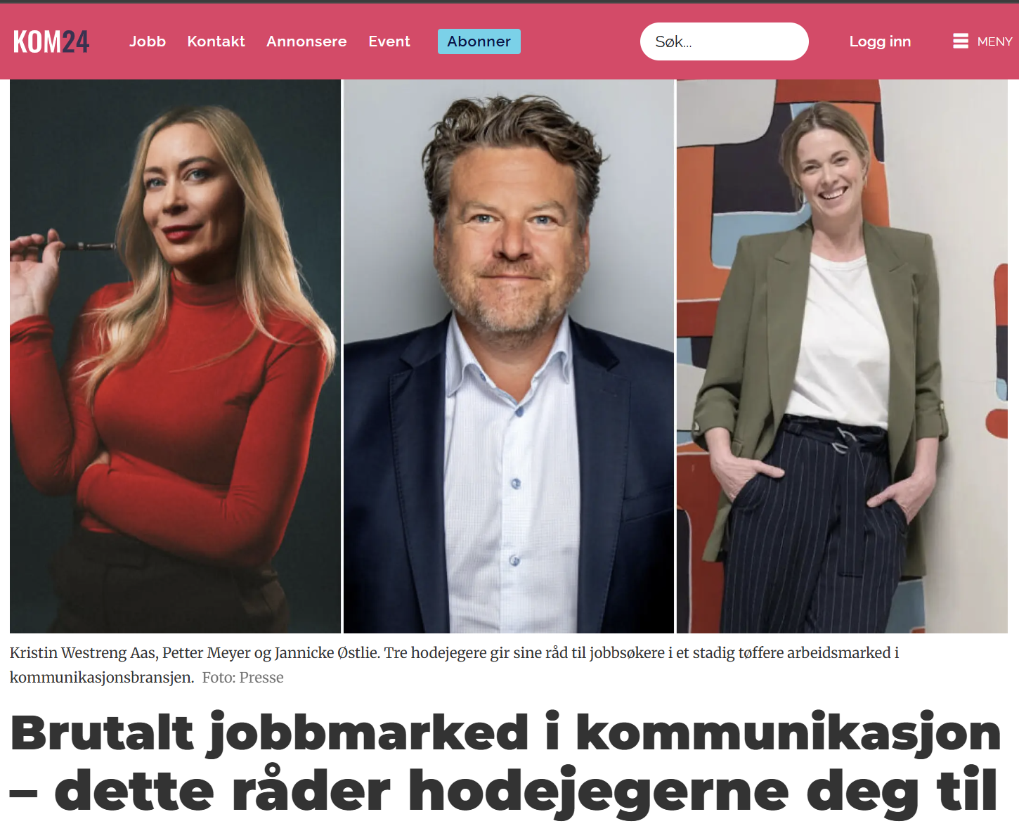 Når jobbmarkedet er brutalt i kommunikasjon, er det noen ting du må tenke på. Kristin Westreng Aas gir sine råd til jobbsøkere.