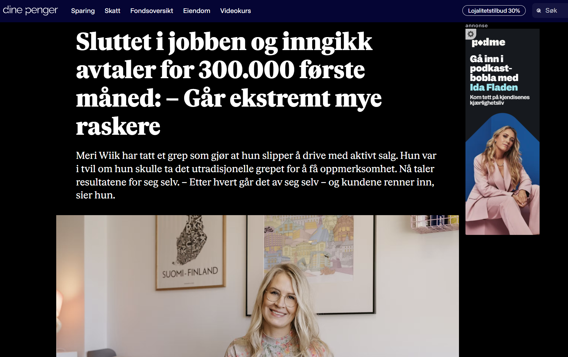 Meri Wiik blir intervjuet av Dine Penger i VG, om sin suksess med personlig merkevare og hvordan hun jobber med å skille seg ut på LinkedIn