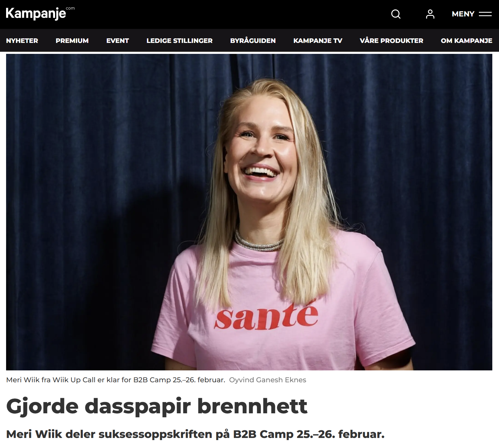 Meri deler med Kampanje hvor kraftig LinkedIn er som verktøy for å bygge merkevare og synlighet i B2B