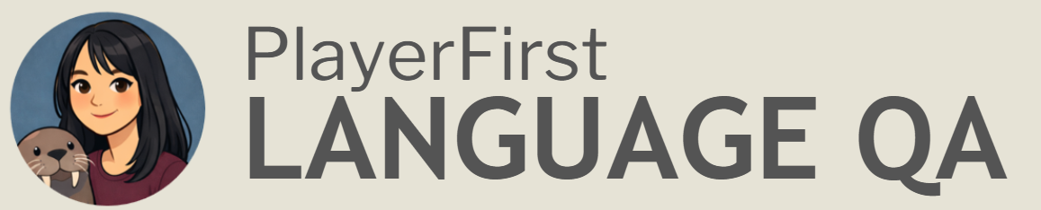 PlayerFirst Language QA