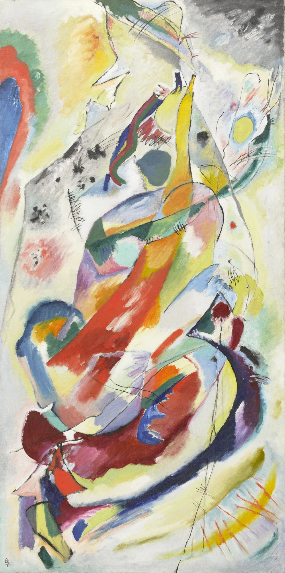 Wassily Kandinsky, "Spring" Panel for Edwin R. Campbell No. 1914