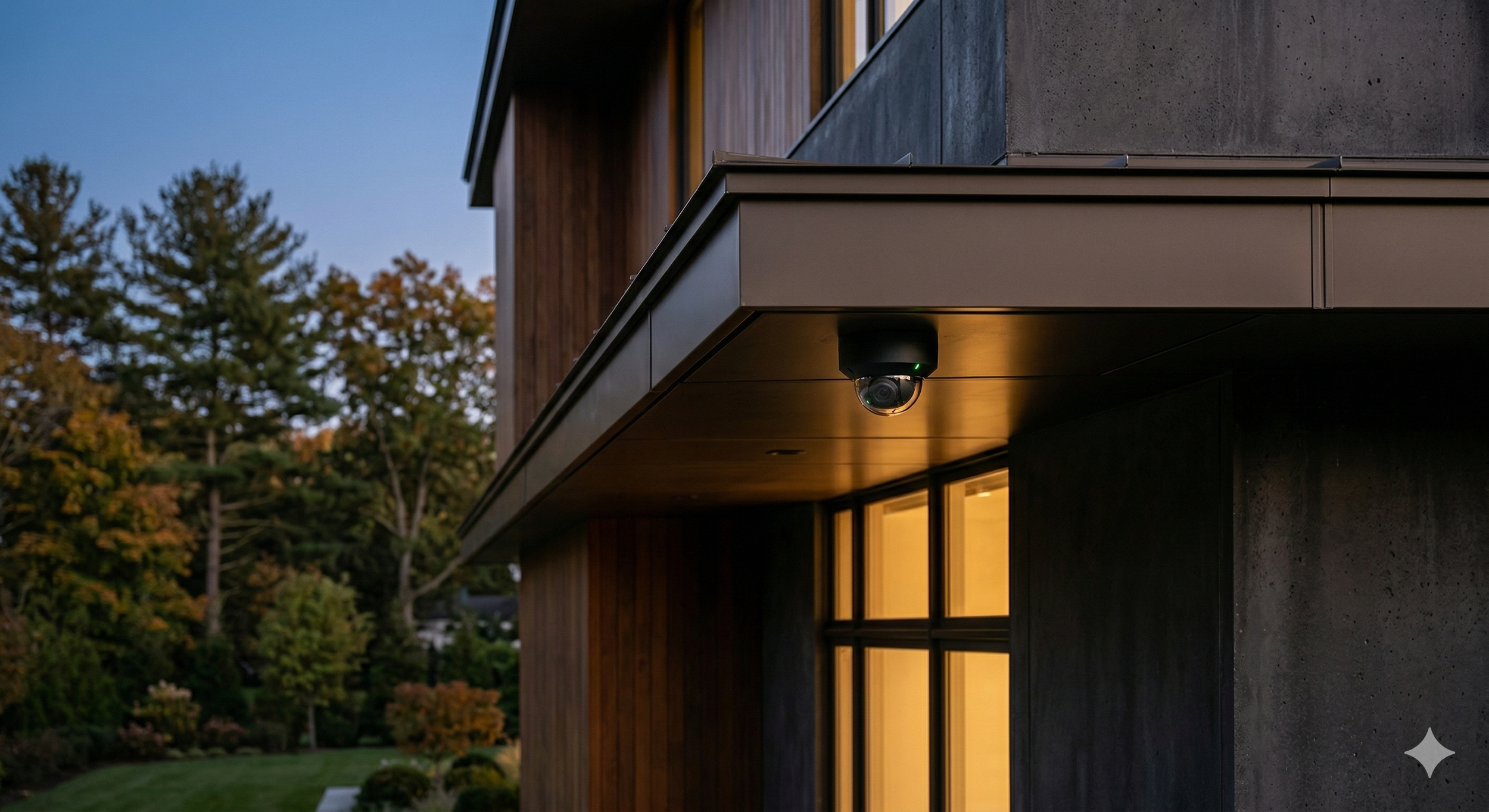 Professional 4K PoE surveillance camera installation by Sound Facets, featuring high-definition video analytics and integrated security for residential and commercial properties in NY and NJ.