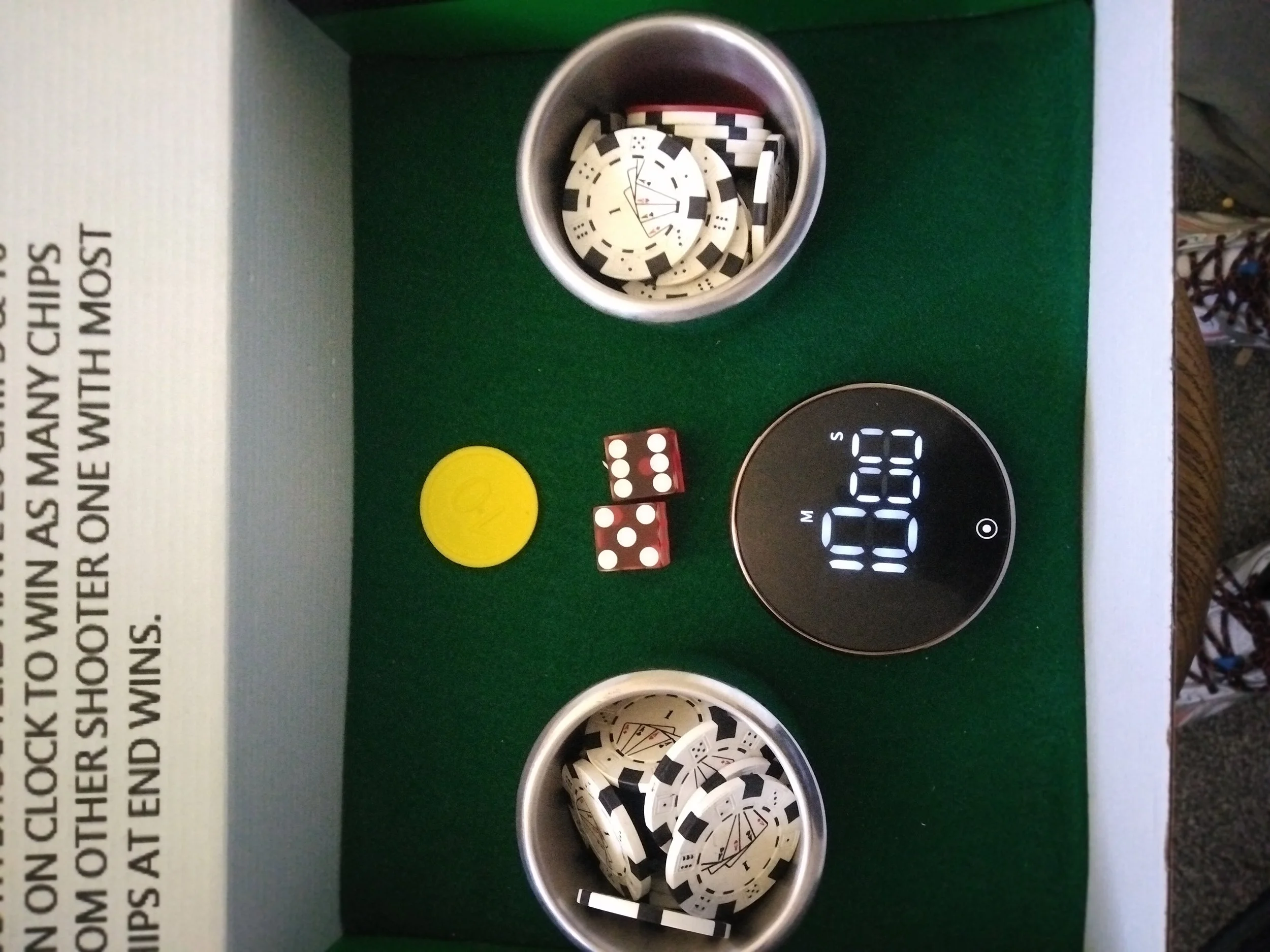 DICE BOX OPEN WITH TIMER DICE CHIP CUPS .jpg
