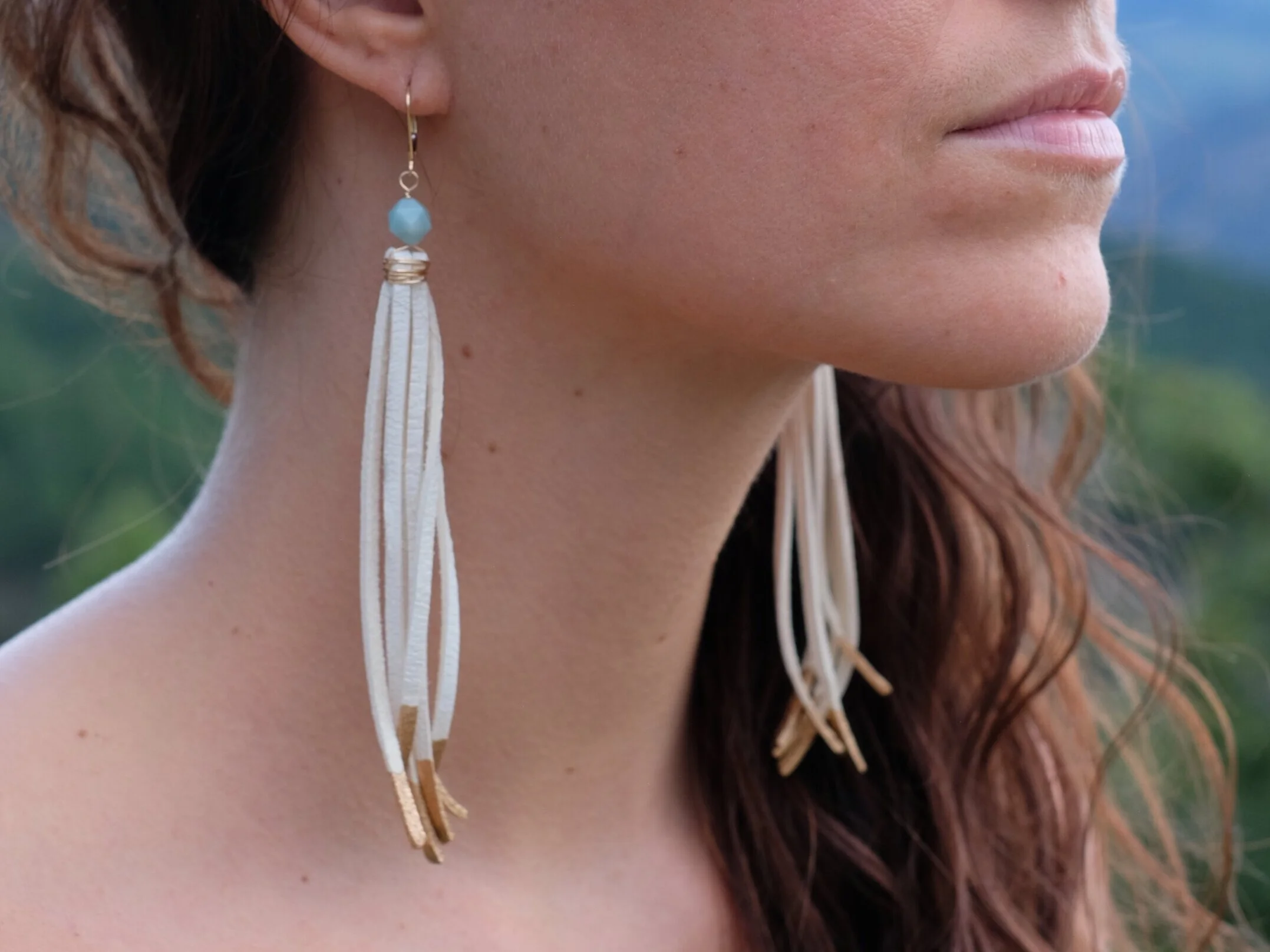 LEATHER EARRINGS