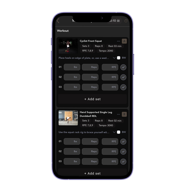BLNCE App Screen 3