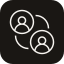 Icon of three people with a plus sign, representing adding or creating a group or team.
