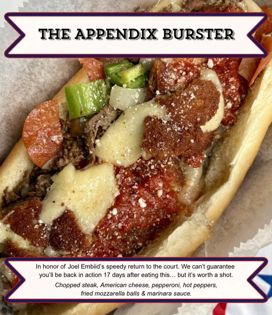 Check us out in the @nypost ! We&rsquo;ve renamed one of our original cheesesteaks to celebrate the @sixers playoff run! @joelembiid come by for a pregame snack? 🙏 link to full article in our bio