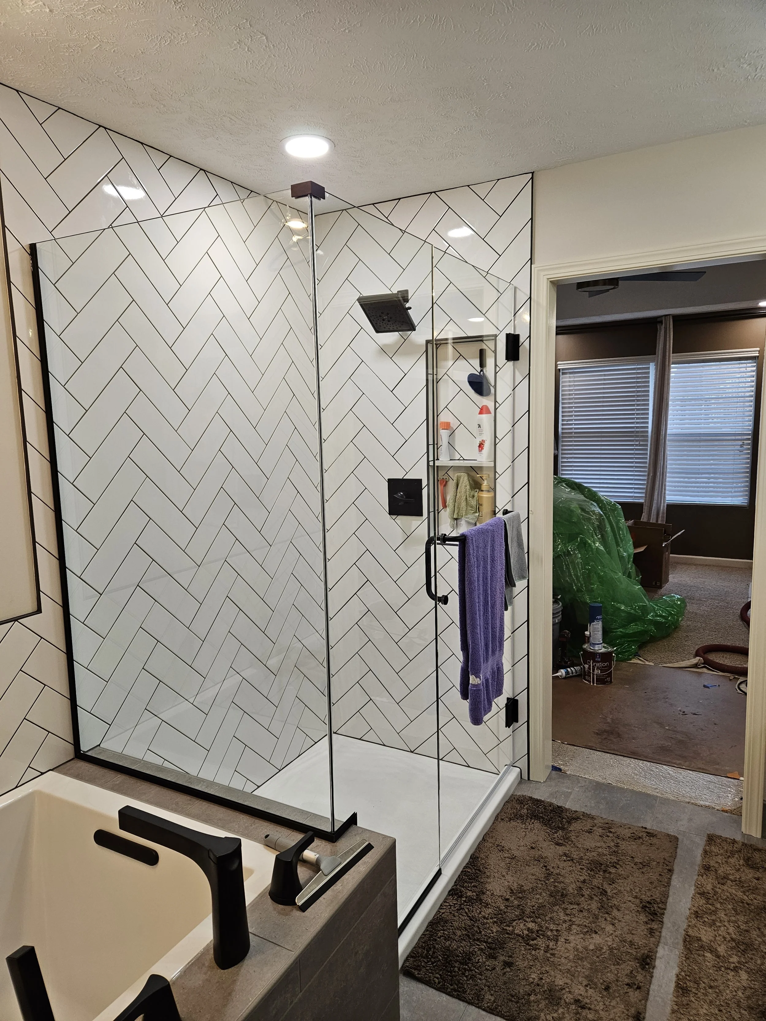 Herringbone Bathroom