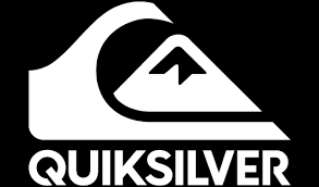 Quicksilver logo featuring a stylized wave and mountain icon.