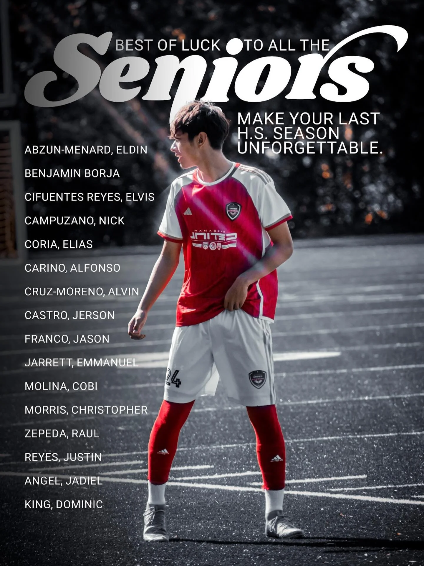 To every high school senior stepping onto the soccer field from our past or present &mdash; this one is special.

You&rsquo;ve spent years waking up early for practice, pushing through tough drills, celebrating wins, and learning from losses. You&rsq